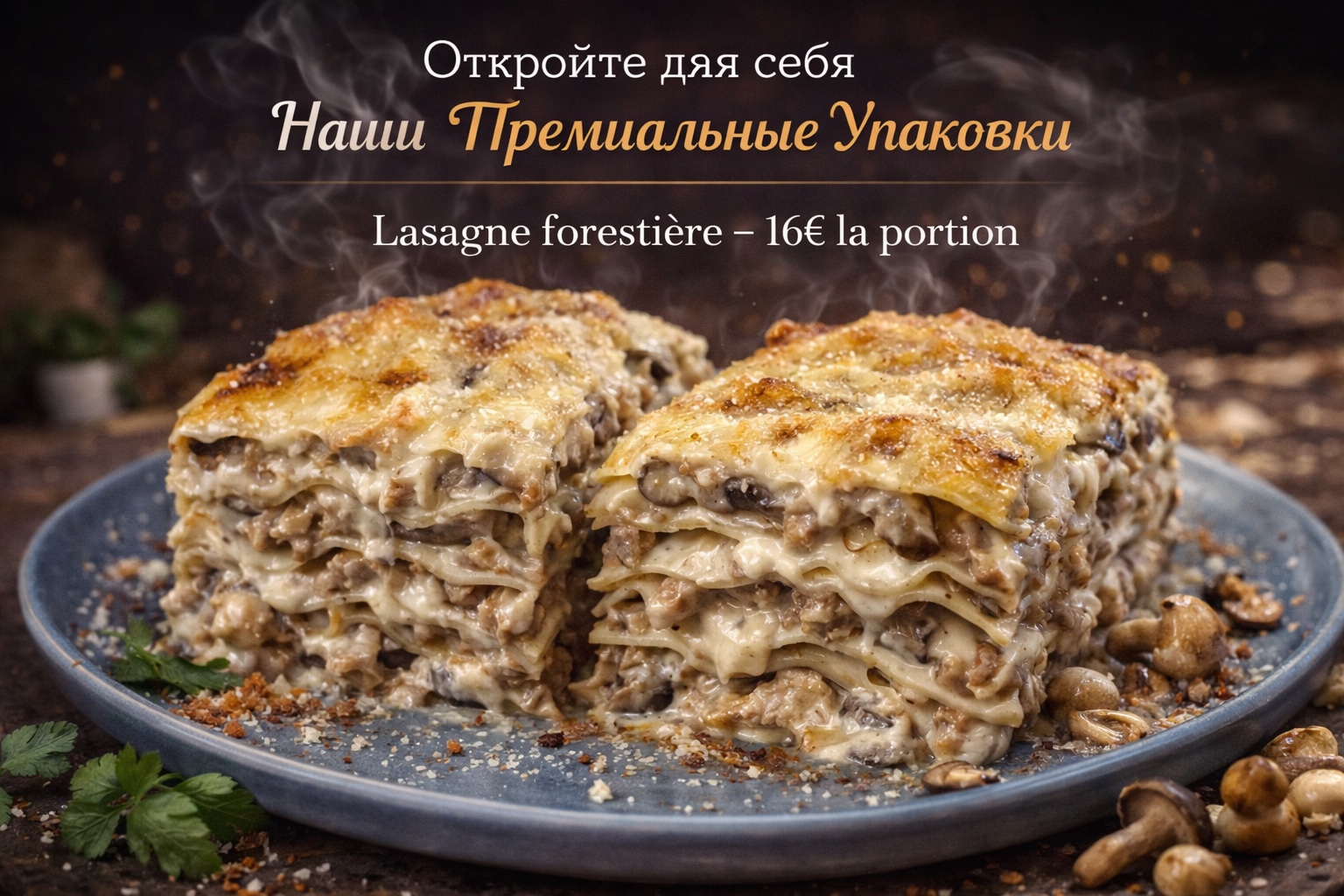 Lasagne aux champignons