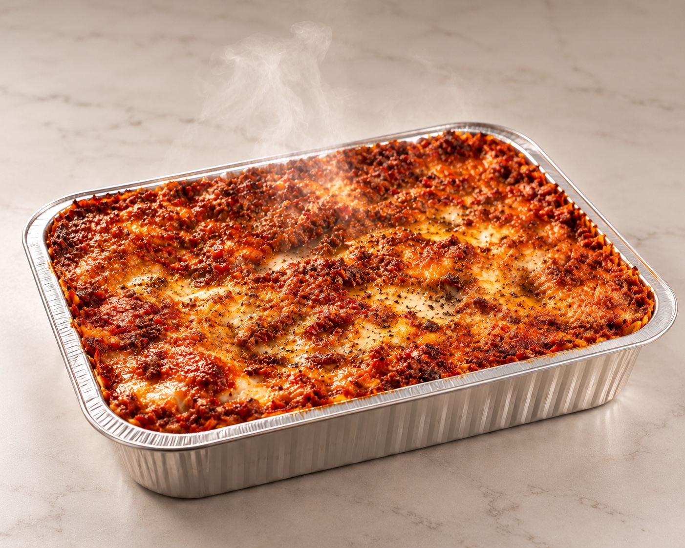 Grand plat de lasagnes bolognaises à partager en 6 à 8 parts